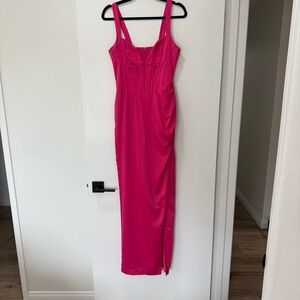 NBD Pink Bodycon Maxi Dress for Prom